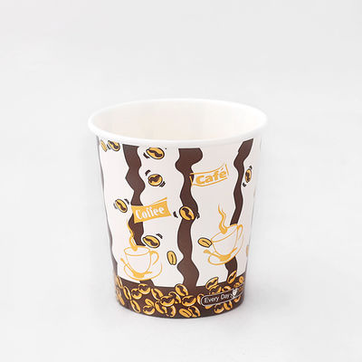 6oz 180ml एकल दीवार कागज गर्म कप पीई 72 मिमी लेपित