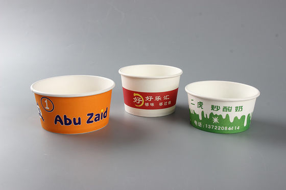 860ml इको डिस्पोजेबल पेपर बाउल सलाद छुट्टी डिस्पोजेबल बाउल्स एकल पीई अस्तर