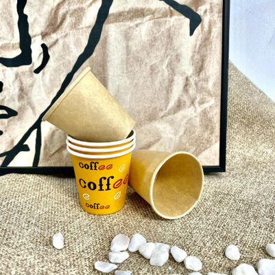 डिस्पोजेबल 6oz प्लास्टिक-मुक्त लेपित एकल पेपर कप 430ml अनुकूलन योग्य लोगो