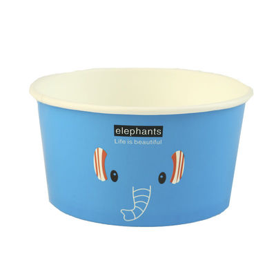लंच पेपर बाउल कस्टम आयाम 930ml गोल PLA डिस्पोजेबल आइसक्रीम कटोरे