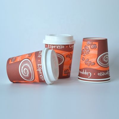 डिस्पोजेबल 8.5oz सिंगल पेपर कप 230ml प्लास्टिक-फ्री कोटिंग बायोडिग्रेडेबल