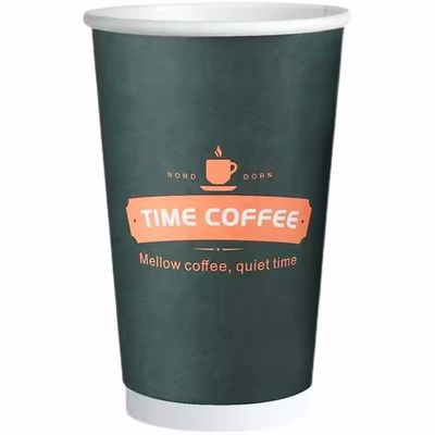 डिस्पोजेबल 630ml डबल वॉल पेपर कप पीएलए लेपित 22oz पीने के कागज कप